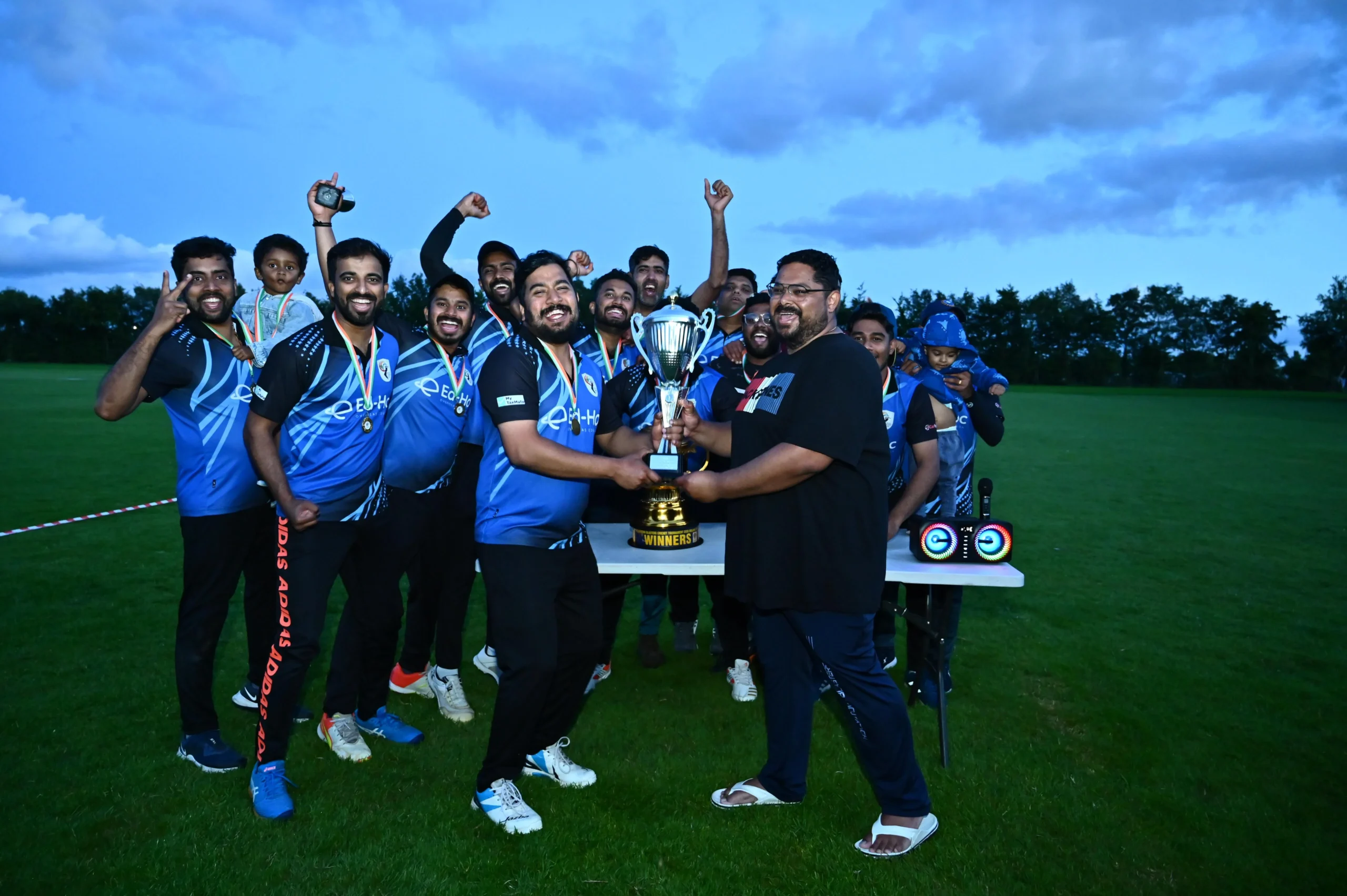 Cricket tournament organized by Hollistown Blasters team - KCC wins the title