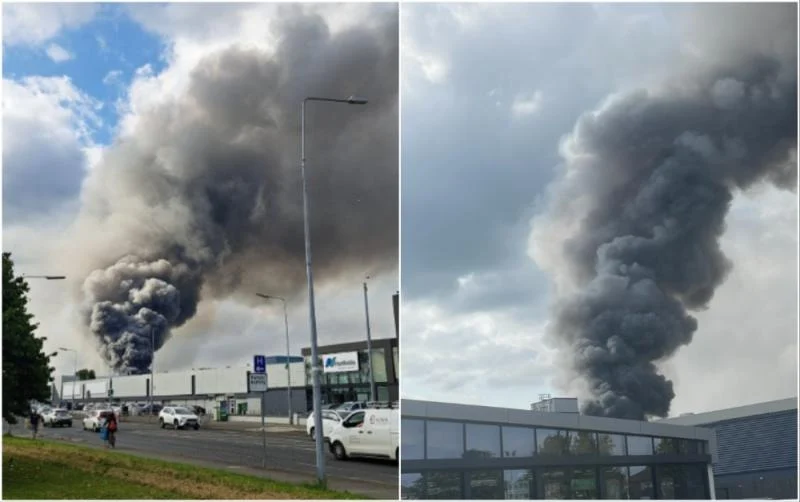 Dublin Airport Not Affected by the Major Fire Breaks Out at Industrial Unit in Coolock, North Dublin