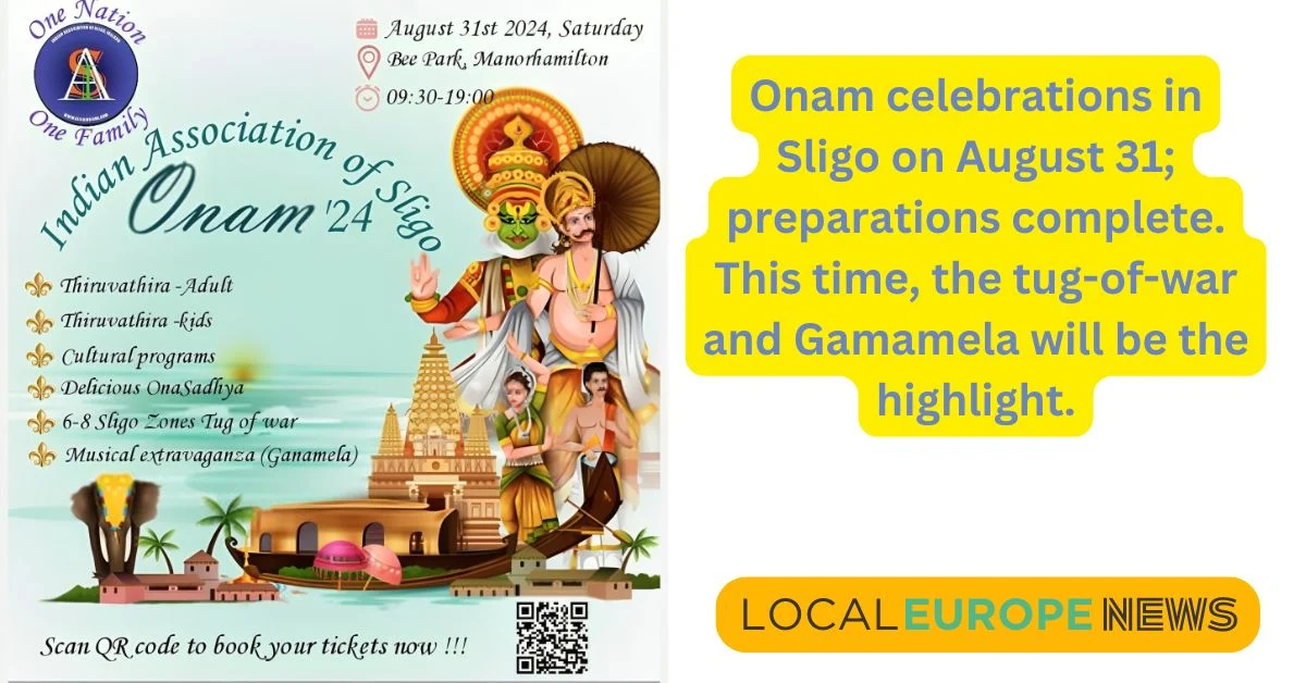 Onam celebrations in Sligo on August 31