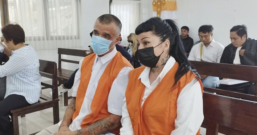 British man and Argentine woman go on trial in Bali accused of smuggling cocaine
