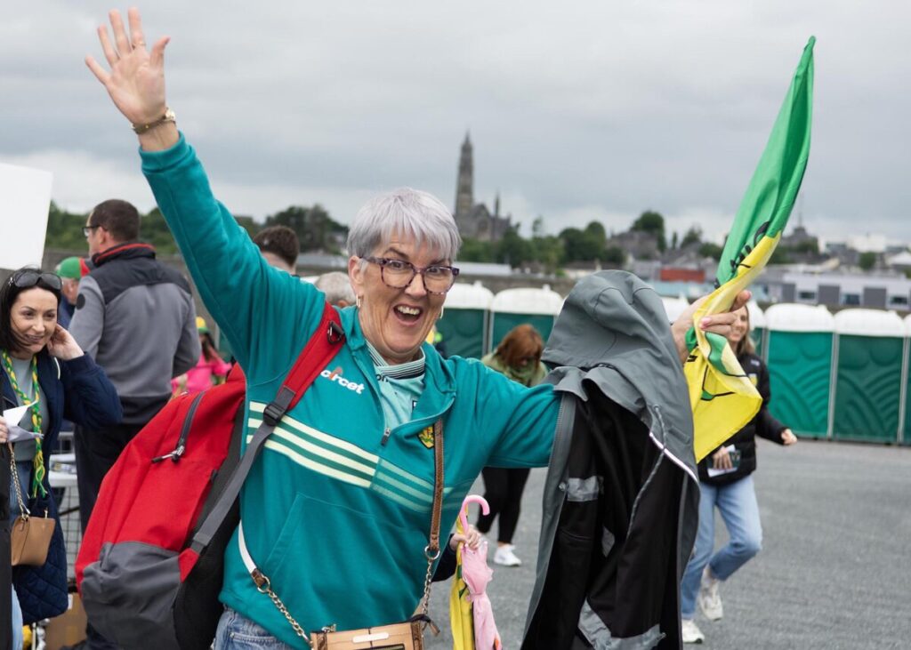 Donegal fans celebrate victory at Hyde Park, Roscommon - Pic Special