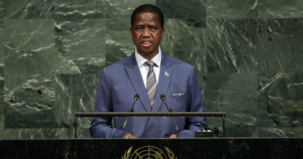 Former Zambia president Edgar Lungu dies aged 68