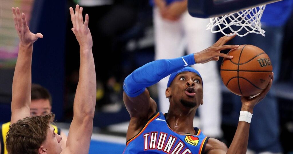 Gilgeous-Alexander takes control as Thunder level NBA Finals with late rally against Pacers