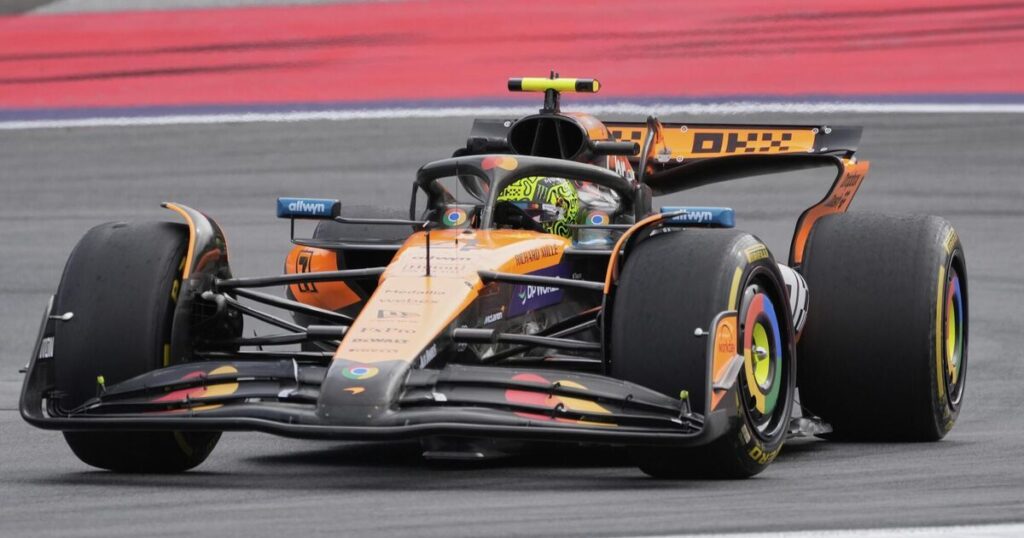 Lando Norris puts Canada crash behind him to set practice pace in Austria