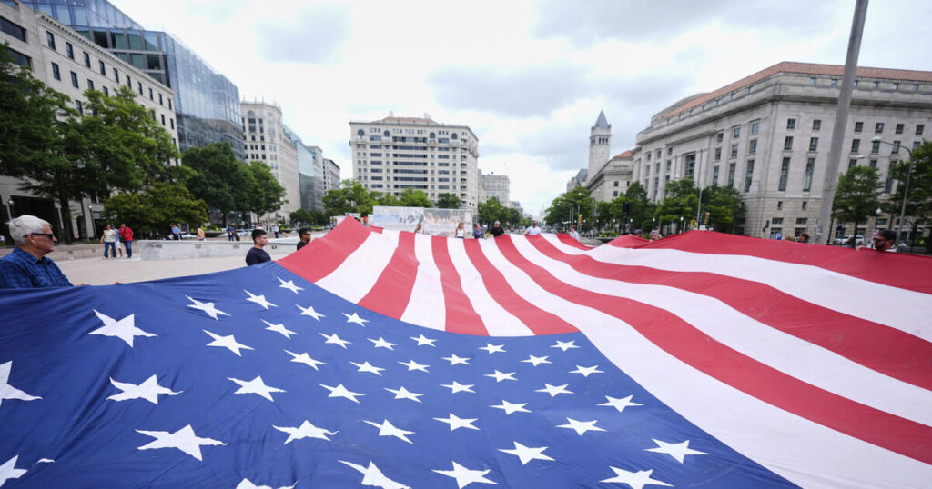 Military parade kick offs in US capital as protesters decry Trump