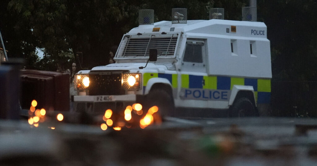 Police come under attack for fourth night as rioting continues in Co Antrim