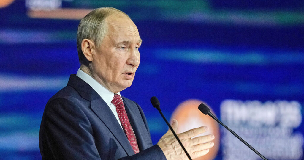 Putin boasts about Russia’s economy despite recession fears