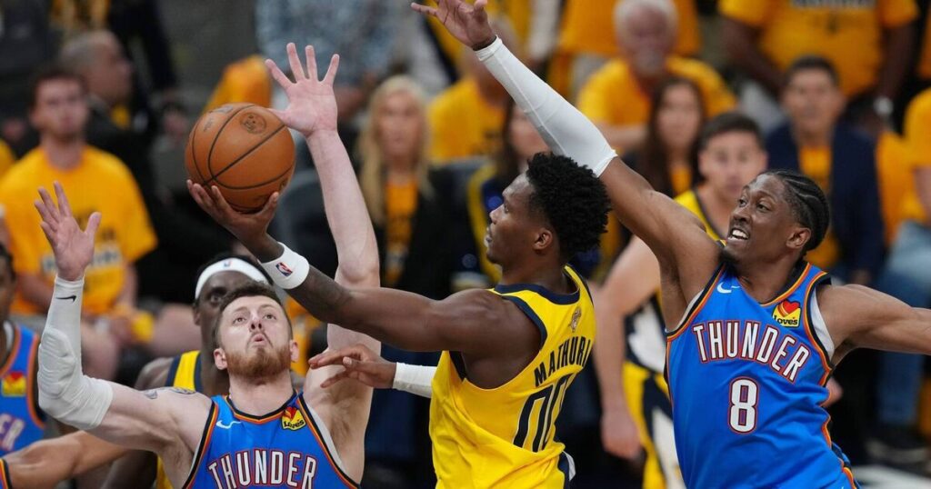 Ruthless Pacers throttle Thunder to push NBA finals to decisive Game 7