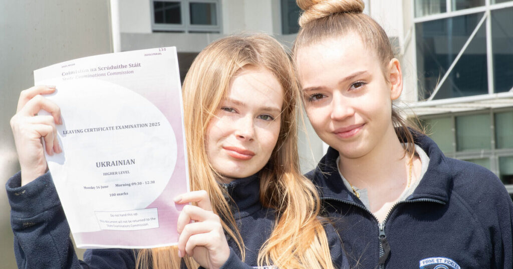 Students complete Ireland's first Leaving Cert Ukrainian exam 