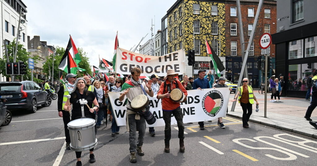 Thousands attend pro-Palestine and anti-immigration rallies in Cork
