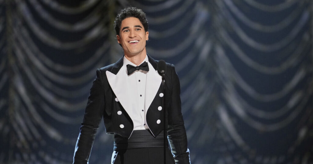 Tony Awards laud android rom-com Maybe Happy Ending and history-making Purpose