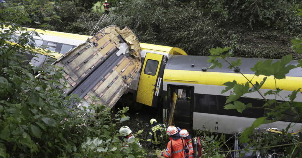 At least three dead after train derails in southern Germany