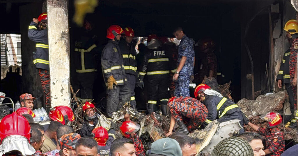 Bangladesh Air Force jet crashes into a Dhaka school and kills 18