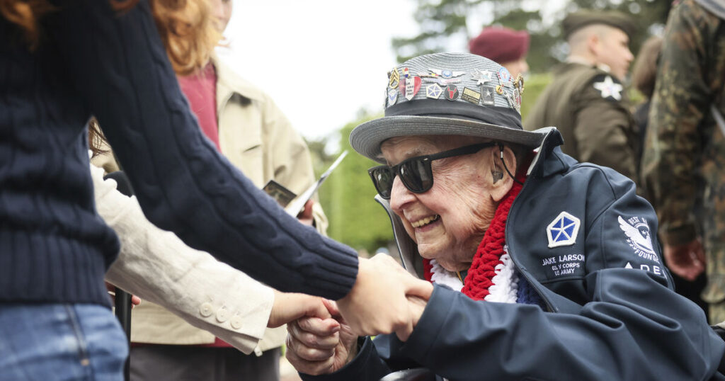 D-Day veteran and TikTok star ‘Papa Jake’ Larson dies aged 102