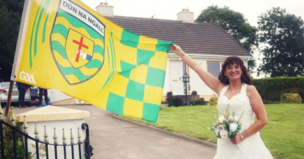 Donegal bride flies the flag on unforgettable weekend