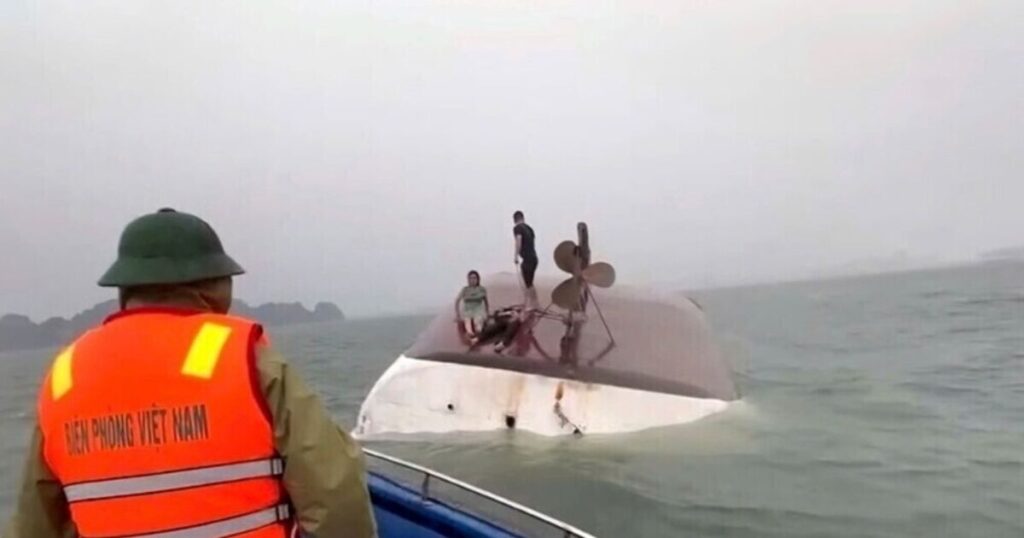 Five remain missing after tourist boat capsizes in Vietnam