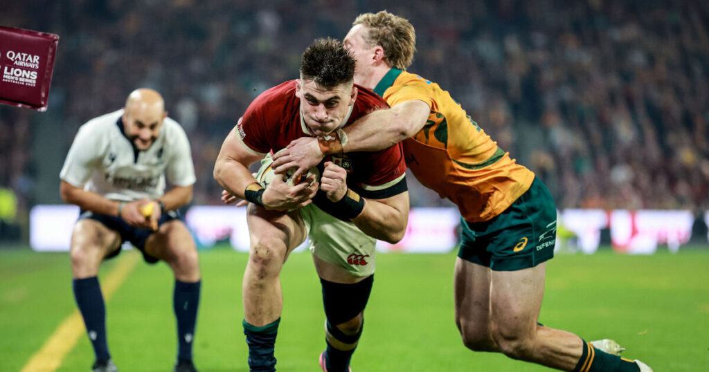 Lions overpower Australia with early dominance to claim first Test win