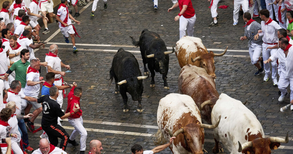 Pamplona holds opening bull run during Spain’s San Fermin festival