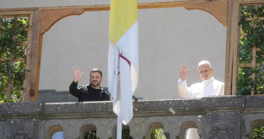 Pope Leo and Zelenskyy agree that Vatican could host Ukraine-Russia peace talks