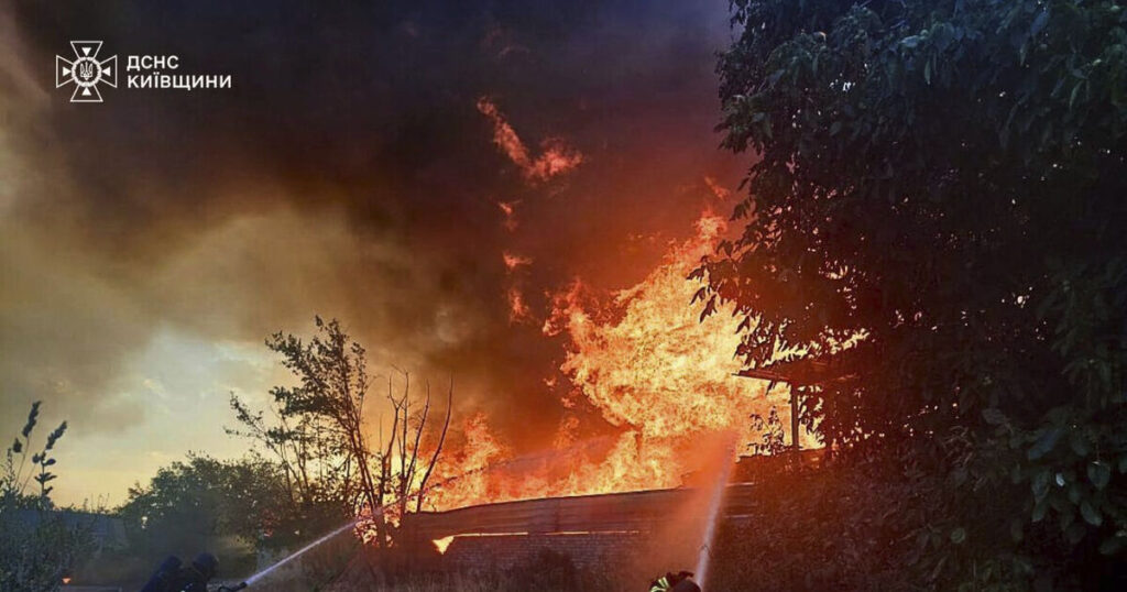 Russia launches another record drone attack on Ukraine, say Ukrainian officials