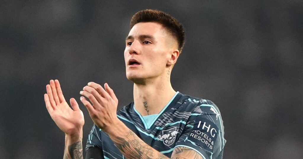 Striker Benjamin Sesko could be the next arrival at Manchester United