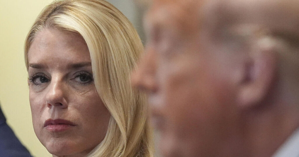 Trump defends Bondi amid uproar over Jeffrey Epstein files