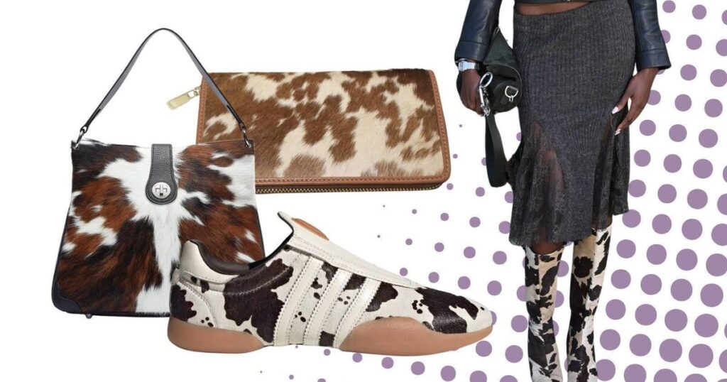 Wanna be a cowboy, baby? Here are nine ways to wear cow print patterns