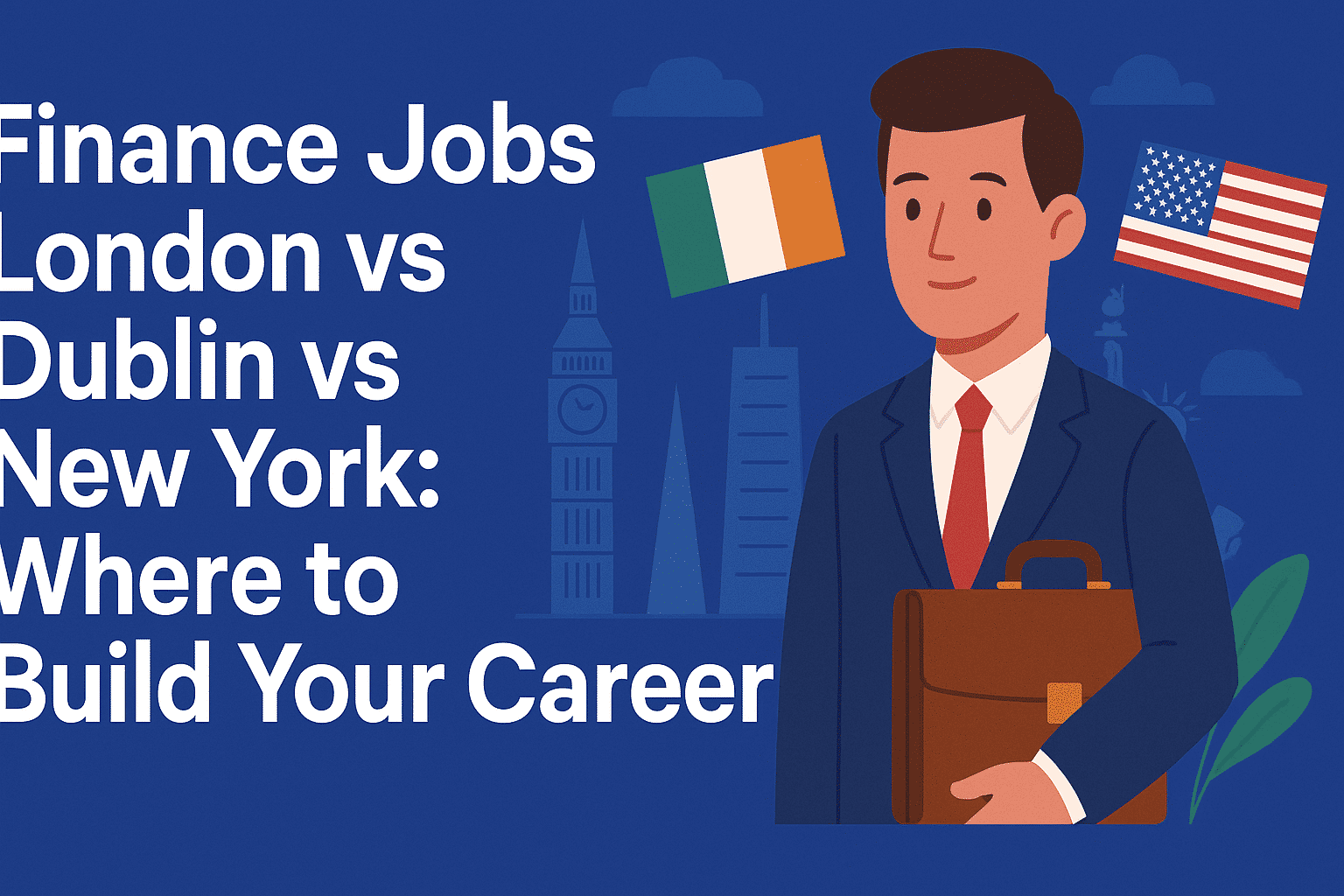 finance jobs London Dublin New York comparison financial districts salary charts cost living analysis