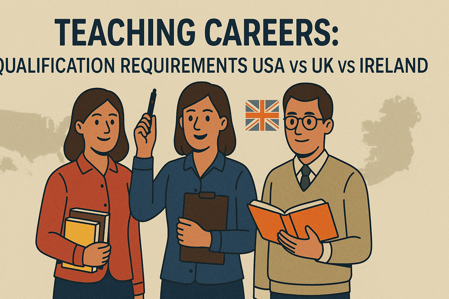 teaching careers qualification requirements international teachers diverse students technology classroom USA UK Ireland certification pathways