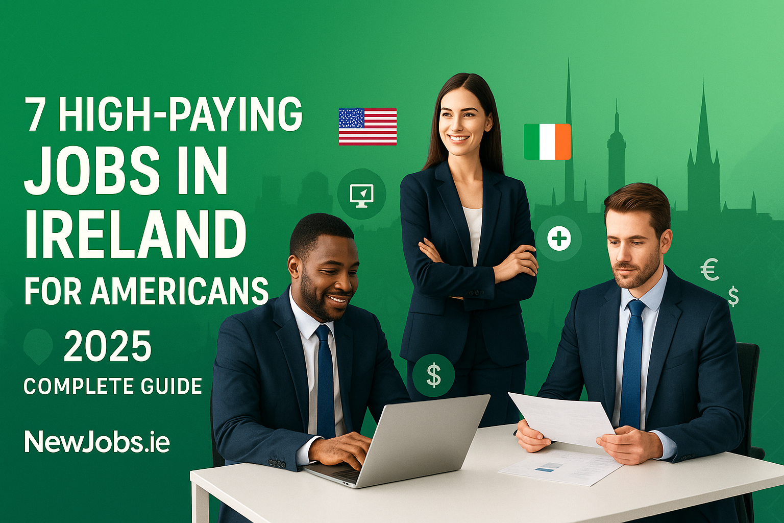Jobs in Ireland for Americans - professional workplace Dublin
