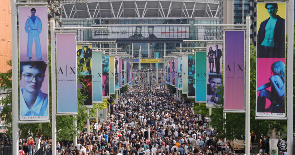 Father who fell to death at Oasis Wembley show was a ‘lifelong fan’