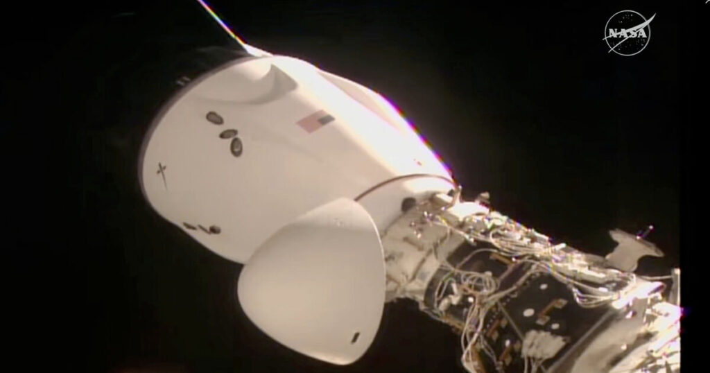 SpaceX delivers new crew to orbiting station in just 15 hours