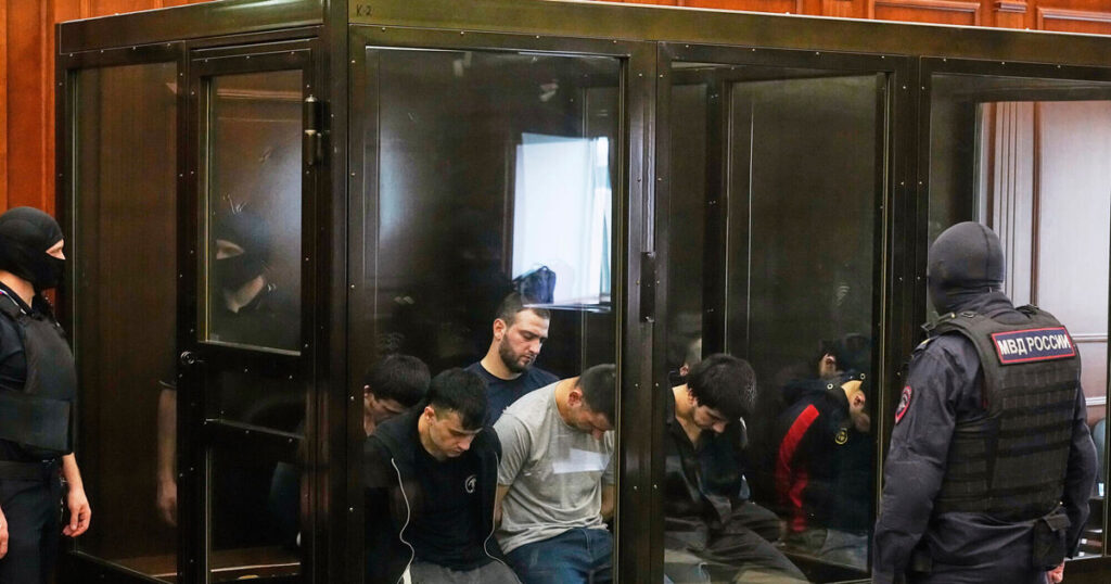 Trial begins for suspects in Moscow concert hall attack that killed 149 people